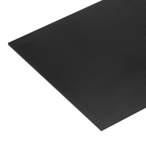 MECCANIXITY 1 Pcs Carbon Fiber Sheet 240x240x6mm Glossy Surface Pultruded Flat Carbon Fiber Board Plate Plain Weave Panel Sheet for Kites RC Airplane - size: 240x240x6mm, style: Glossy