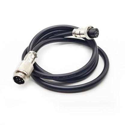 3.28 ft GX20 6 Pin Male to Female Cable, GX20 6Pins Female to Male Head Aviation Cordset Electrical Connector Panel Mount Circular Metal Adapter Cordset for Ships 5A 200V 18AWG (1meter) - size: GX20 6Pin