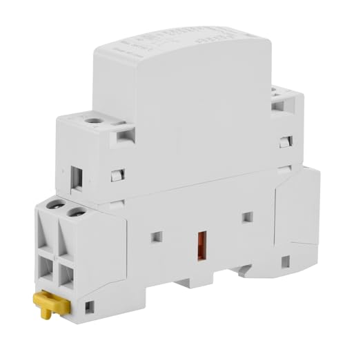 Heschen 25A 2 Pole Modular AC Contactor BMC7-25U, 220V AC/DC Coil