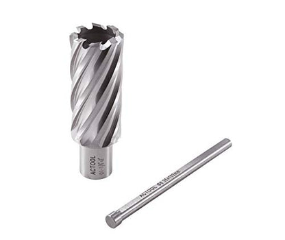 1-1/8" Diameter × 2" Depth of Cut HSS ANNULAR Cutter with 3/4'' Weldon Shank - size: 1-1/8'' x 2''