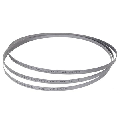 44-7/8-Inch Portable Bandsaw Blades 24 TPI, 44-7/8" x 1/2" x .020" Replacement for Milwaukee 48-39-0531 and DeWalt DW3984 Band Saw Blades 3-Pack - size: 24TPI