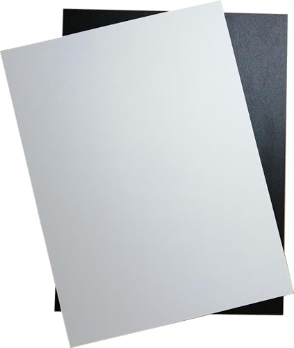 White ABS Plastic Sheets- 0.060" Thick,12" x 16", 6 Pack for Laser Cutting, and Moldable - color: White, size: 12" x 16"