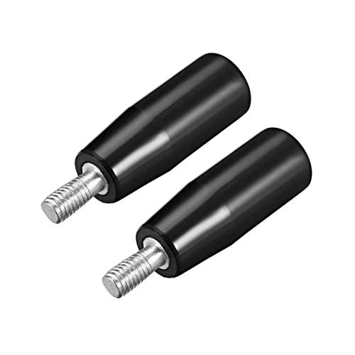 uxcell 2pcs Revolving Handwheel Machine Handle M8x51mm Male Threaded Stem - size: M8 x 51mm