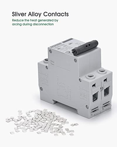 AC Miniature Circuit Breaker, 20 Amp 120V/240V 2 Pole - style: 20 Amp