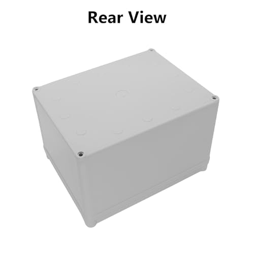 LeMotech Junction Box IP67 Waterproof Dustproof ABS Plastic Project Box for Electrical Outdoor Enclosure Gray 7.9 x 5.9 x 5.1 inch (200 x 150 x 130 mm) - size: 7.9" x 5.9" x 5.1" (1pc)