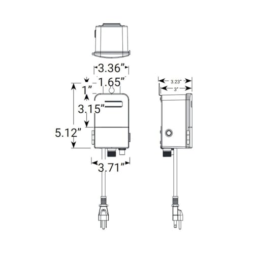 VOLT Nano Clamp-Connect 50 Watt 15V Low Voltage Transformer