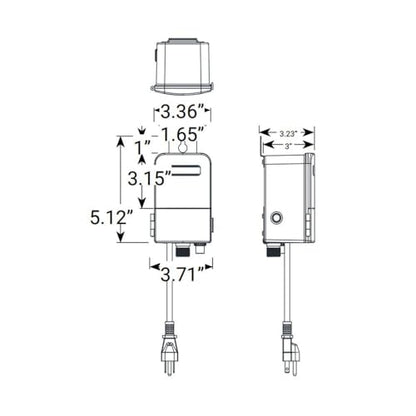 VOLT Nano Clamp-Connect 50 Watt 15V Low Voltage Transformer