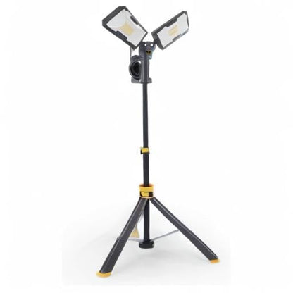 LUTEC Upgraded 6290Max 11000 Lumen 92W Dimmable LED Work Light with Stand - color: Black-Max-11000LM