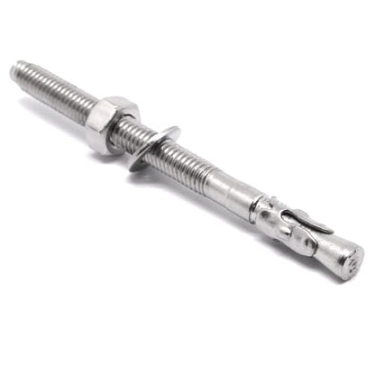 1/4" x 3-1/4" Concrete Anchors, Stainless Steel Wedge Anchors Concrete Bolts Heavy Duty Fasteners for Cement (20pcs) - size: 20pcs 1/4" x 3-1/4"