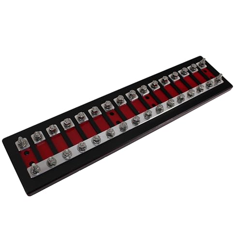 16 Spot Heavy Duty ANL Fuse Distribution Block w/Acrylic B2 Audio Cover (16 Spot) - size: 16 Spot
