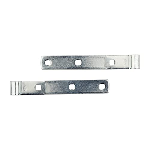 National Hardware Screw Hooks Strap Hinges, 8", Steel, 2-Pack, Zinc Plated - size: 8 Inch