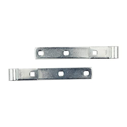 National Hardware Screw Hooks Strap Hinges, 8", Steel, 2-Pack, Zinc Plated - size: 8 Inch