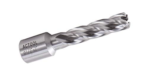 1/2" Diameter × 2" Depth of Cut HSS ANNULAR Cutter with 3/4'' Weldon Shank - size: 1/2'' x 2''