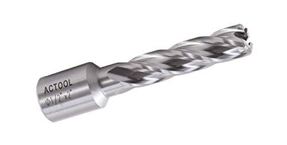 1/2" Diameter × 2" Depth of Cut HSS ANNULAR Cutter with 3/4'' Weldon Shank - size: 1/2'' x 2''