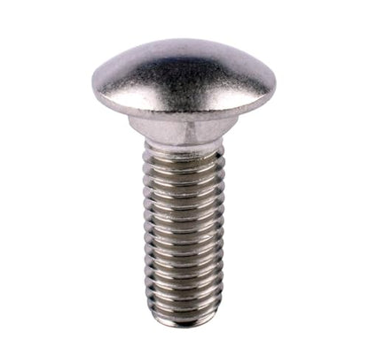 1/2-13 x 2-1/2" Carriage Bolts Screws, Round Head Square Neck, 304 Stainless Steel 18-8, UNC Coarse Fully Thread, Quantity 4Pcs - size: 1/2-13 x 2-1/2" (4 Pcs)