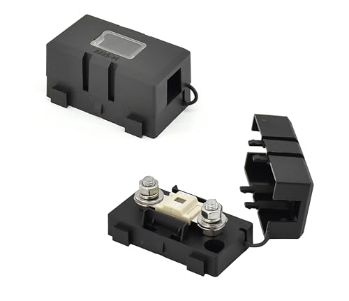 Midi ANS-H Bolt Down Fuse Hoder with 2X 80A Spare fuses, terminals, Shrinking Tubes, Screws and fixig Wrench All in one Package Ideal for Car Van, RV, Trailer and Marine Boat (Midi 80A) - size: Midi 80A
