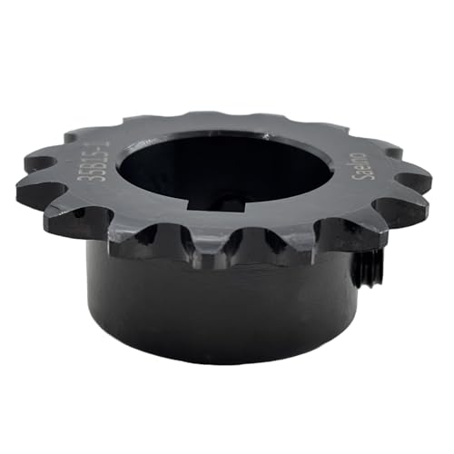 #35 Roller Chain Sprocket Type B 1 inch Bore 15 Tooth, Hardened Antirust 1045 Steel Drive Sprockets 35B15-1
