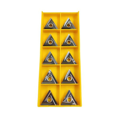 GBJ 5/8" MTJNR 1616H16 Turning Holder with 10pcs TNMG331/TNMG1604 Cermet Turning Inserts, Main Angle 93° Holder Right Hand TurningTools for Precision Machining of Steel Parts and Good Smoothness