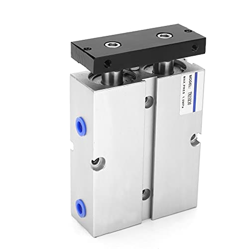 30mm Air Cylinder TN25 Dual Shaft Rod Double Acting Pneumatic Air Cylinder Bore 25mm/1in 0.1-0.9MPa Maximum Stroke 200mm Pneumatic Cylinder Cylinder - size: 30mm