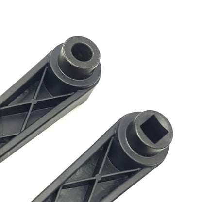 5"" Nylon Crank Handle Drill Press Revolving Handle with Round or Square Installation Hole Smooth 360 Degree Operation for Industry Lathe Milling Grinding Machine (Round Hole 14x125), Black - size: Round Hole 14x125
