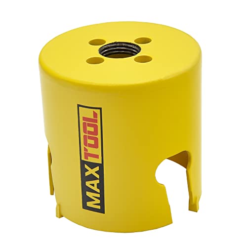 MaxTool 2-3/4" TCT Hole Saw 70mm Carbide Tip Holesaw 2.25" Deep with 5/8-18 Thread for Cutting Asphalt Brick Concrete MDF Tough Material; CT00Y57R248 - size: 2-3/4"