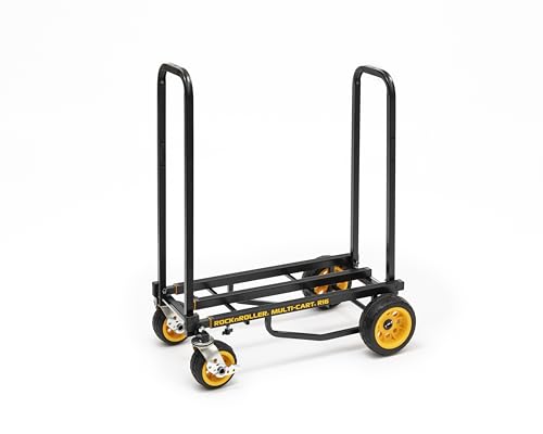 Rock-N-Roller R16RT (Max Wide) 8-in-1 Folding Multi-Cart/Hand Truck/Dolly/Platform Cart/34" to 52" Telescoping Frame/600 lbs. Load Capacity, Black - style: R16RT