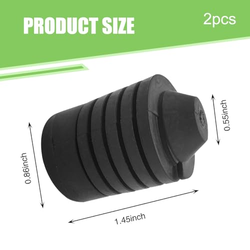 2 PCS Hood Stop Bumpers, Rubber Front Hood Stop Bumpers Buffer, Engine Cover Bumper Damping Cushion Stoppers, Universal for Most Cars, Trucks, SUVs (Black)