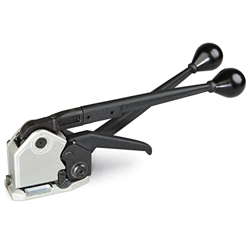 IDL PACKAGING Teknika MUL-16 Heavy Duty Sealless Combination Tool for Steel Strapping, Adjustable for 1/2" and 5/8" Strap Width - size: 1/2-inches