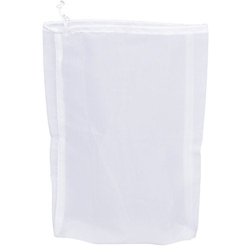 75 Micron Nylon Straining Bag Fine Mesh Food Strainer Filter Bags for Nut Milk, Green Juice, Cold Brew, Home Brewing (12.6" x 8.66") - size: 12.6" x 8.66"