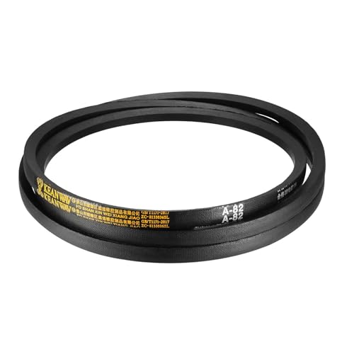 A-82 Rubber V-Belts - [82 Inch Pitch Girth] Wrapped a Section Industrial Drive Belt for Transmission Use, JIS Standard, 1/2 Inch Width 5/16 Inch Thick