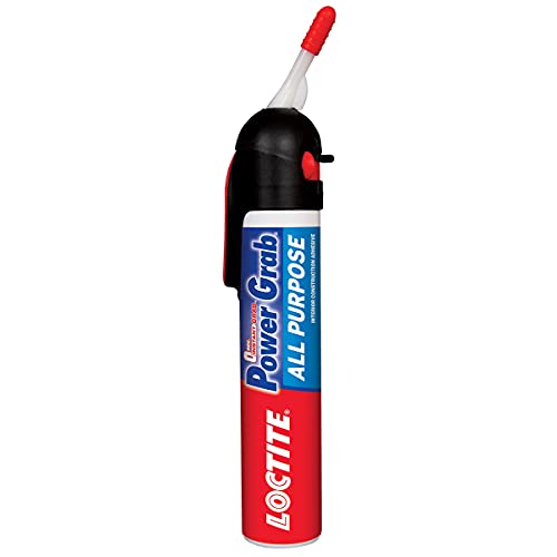 Loctite Power Grab Express All Purpose Construction Adhesive, 7.5 fl oz, 1 Pressure Pack - Versatile Construction Glue for Cement, Tile, Wall & More - size: 1 Pack, style: 7.5 fl oz