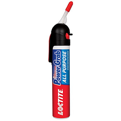 Loctite Power Grab Express All Purpose Construction Adhesive, 7.5 fl oz, 1 Pressure Pack - Versatile Construction Glue for Cement, Tile, Wall & More - size: 1 Pack, style: 7.5 fl oz