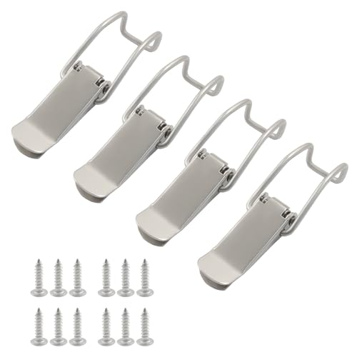 4 Pcs 71mm/2.79 inch Spring Loaded Toggle Hasp Latch - size: 2.79 inch / 71 mm