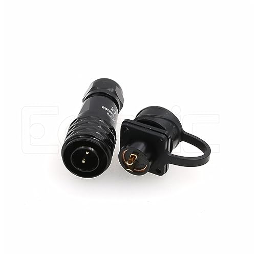 SA12 2Pin Weipu Connector Aviation Push-Pull Solder Cable Connector Plug Panel Mount Socket Female Rear-nut Mount for LED Light Equipment Electrical - size: 2Pin 13A