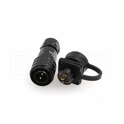 SA12 2Pin Weipu Connector Aviation Push-Pull Solder Cable Connector Plug Panel Mount Socket Female Rear-nut Mount for LED Light Equipment Electrical - size: 2Pin 13A