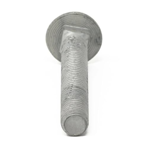 5/16"-18 x 5 (50 Pack) Galvanized Carriage Bolt Kit Grade 307A, Includes 5/16"-18 Hex Nuts (50 pcs), Hot Dip Galvanized for Exterior Use by Fastener Depot