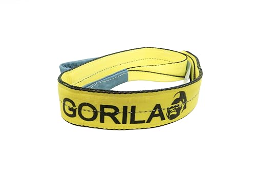 GORILA Polyester Heavy Duty Lifting Web Sling | 2ply - 3 inch | 8,600lbs x 13ft (3,9 Ton x 4 Meters) | WSTDA Members | Safety Factor 5:1 | Since 1989 - size: 8,600lbs – 13ft / 3,9t – 4m
