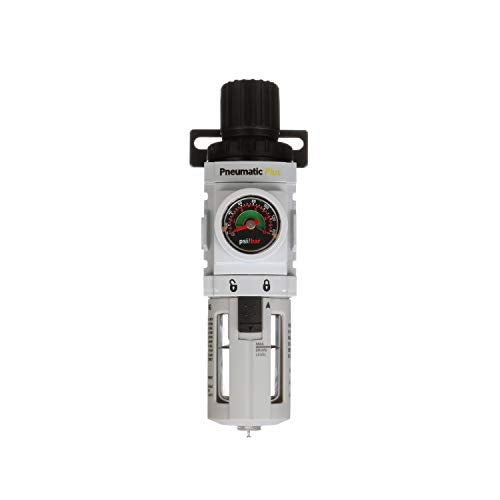 PneumaticPlus PPP2-N02BG Air Filter Regulator Combo 1/4" NPT, 5 Micron