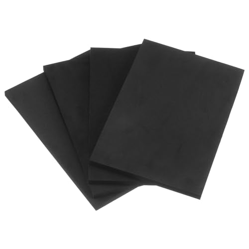 uxcell 4pcs Rubber Padding Sheets 1/2" Thick x 8" Long x 12" Wide Neoprene Foam Sheet Non-Slip Anti Vibration Pads, Anti-Skid Noise - size: 1/2" Thick, 8" Length
