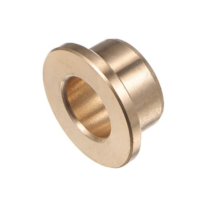 HARFINGTON Flange Bearing Sleeve 13mm Bore 19mm OD 12mm Length 3mm Flange Thickness Bronze Bushing Self-Lubricating Bushings Sleeve for Industrial Equipment - size: 13mmx19mmx12mm