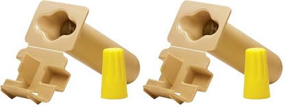 King Innovation 20210 DryConn GTSR Wire Connector, 25 Count (Pack of 2), Tan - size: 25 Count (Pack of 2), style: Min #18/Max #10