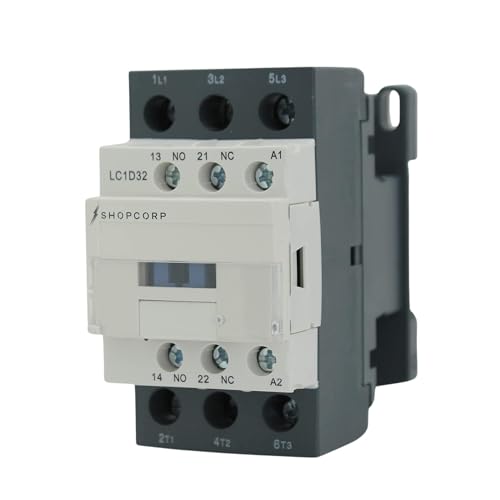 3 Pole AC Contactor 120V Coil 32 Amp Normally Open, 1 Pack - style: 1 Pack