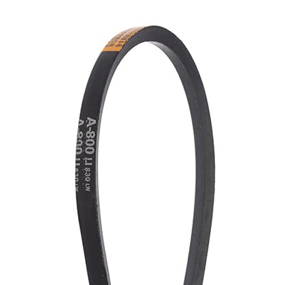 HARFINGTON A-800 V-Belts Drive Belt 800mm Inner 13mm Width 8mm Thickness Girth Rubber for Power Transmission - size: 800mm