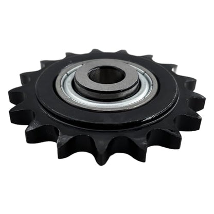 #40 Roller Chain Idler Sprocket Type C 1/2" bore 17 Tooth with Bearing 203KRR2,Hardened Antirust 1045 Steel Drive Sprockets 40BB17-1/2