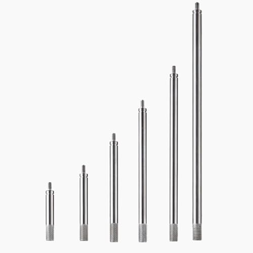 6pcs Dial Indicator Extension Stem Rod Set,30 40 60 80 100 150mm - size: 30-150MM