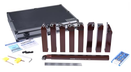 Accusize 1" Shk 9-Pc Indexable Turning & Boring Set for Aluminum, 3988-0001 - style: For Cutting Aluminum