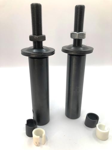 6-1/4” Long Shaft Arbor Extension SET fits 1/2" right and left side shaft Motor Arbor Threaded Shaft Adapter for Buffing Grinding Wheels/For Bench Grinder Qty 1 set. Fits 1/2" 5/8" or 3/4"