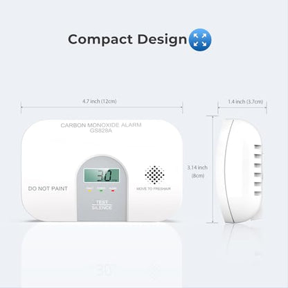 SITERWELL Carbon Monoxide Detector 7 Year Product Life Co Detectors - size: 2 Pack
