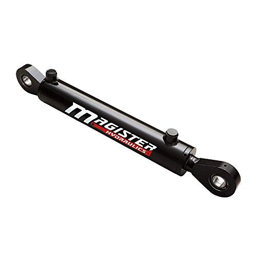 Double Acting Hydraulic Cylinder – Universal 2.5" Bore 18" Stroke, Swivel Eye (2.5x18) - color: 2.5" Bore, size: 18" Stroke