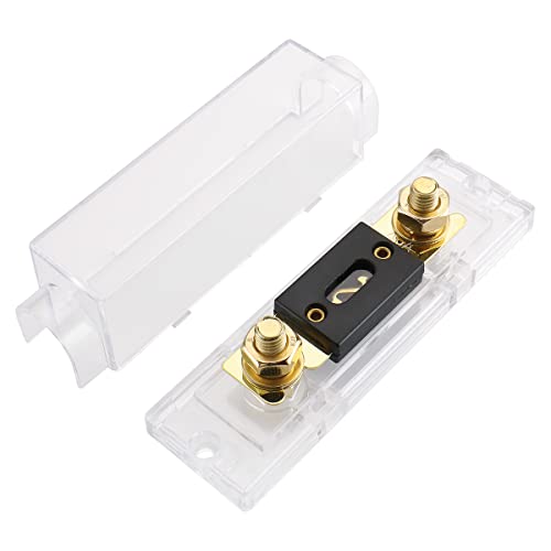 BAOMAIN 1-Pack 40A ANL Fuse Holder Kit Gold-Plated for Car Audio 12V - style: 40 Amp.